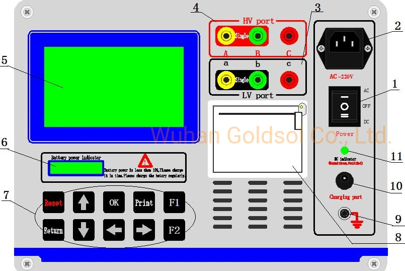 Automatic Three Phase Transformer Turns Ratio Meter TTR Megger Transformer Turn Ratio Tester