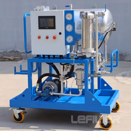 Purificatore d'olio a turbina portatile Lyc-100j, disidratazione a coalescenza, purificazione dell'olio