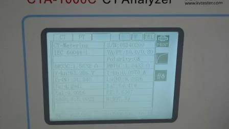 CT PT Transformatortester Analizzatore CT PT