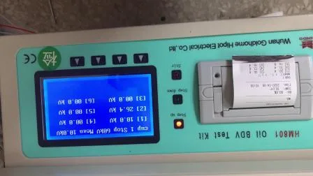 Apparecchiatura per test dielettrici dell'olio del trasformatore Tester di rigidità dielettrica ad alta tensione Tester automatico dell'olio BDV