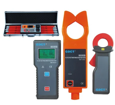 HVHIPOT GDCT-9500B Wireless HV LV CT Tester del rapporto giri TTR con amperometro a pinza